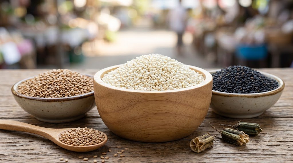 Hulled sesame seeds (Seasonally)